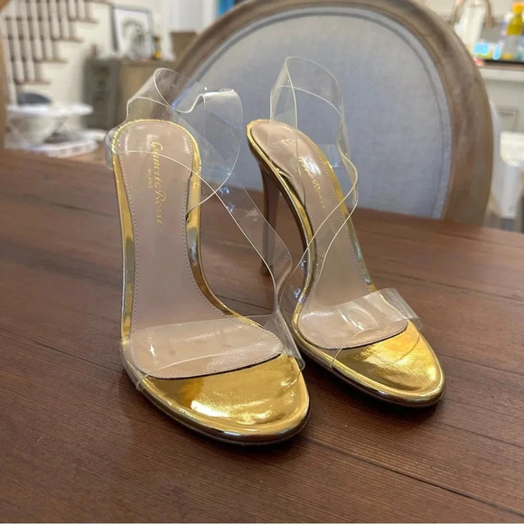 Gianvito Rossi Shoes - Gianvito Rossi Metropolis sandals in laminated leather and PVC